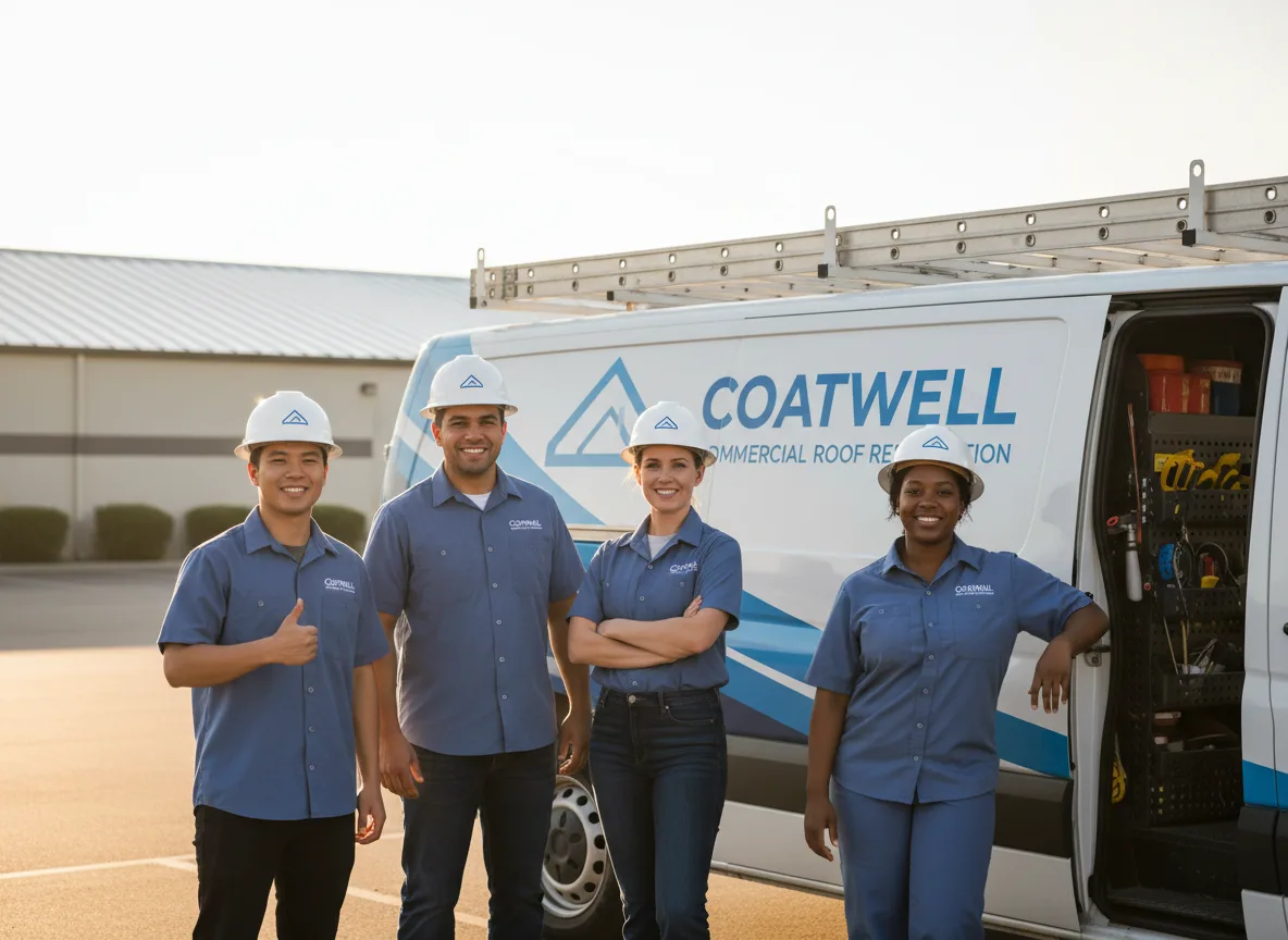 Commercial roof coating company in Bernard, IA