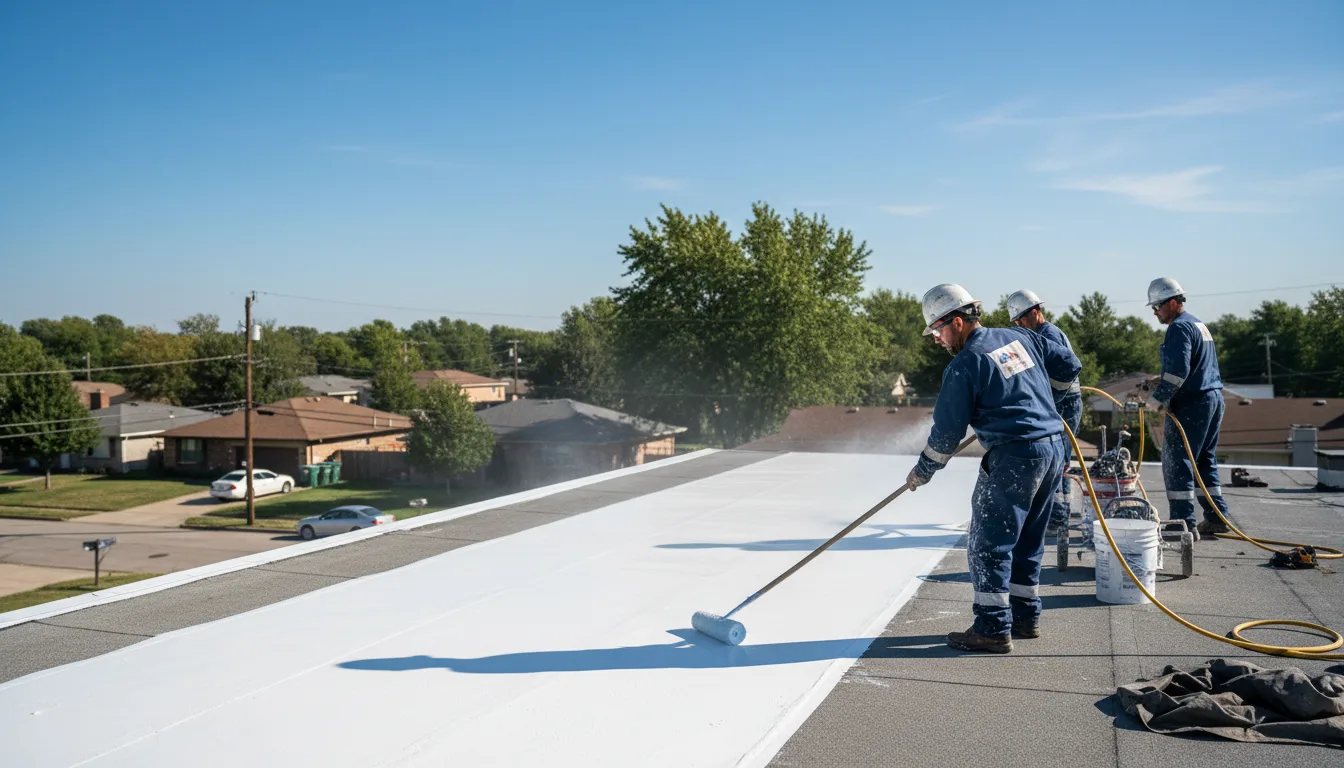 Commercial roof coating in Bernard, IA near me